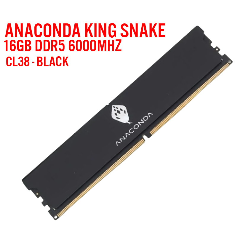 RAM 16GB (16x1GB) 6000MHz CL38  ANACONDA  DDR5- Black