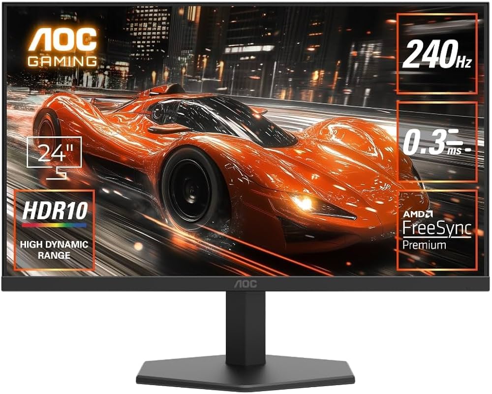 Monitor AOC 24G11ZE 23.8 inch 240HZ-0.3MS Fast IPS