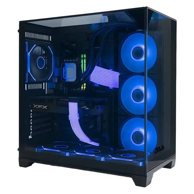 Zeus Z9 Pro Glass 4-Fan RGB Case (Black)