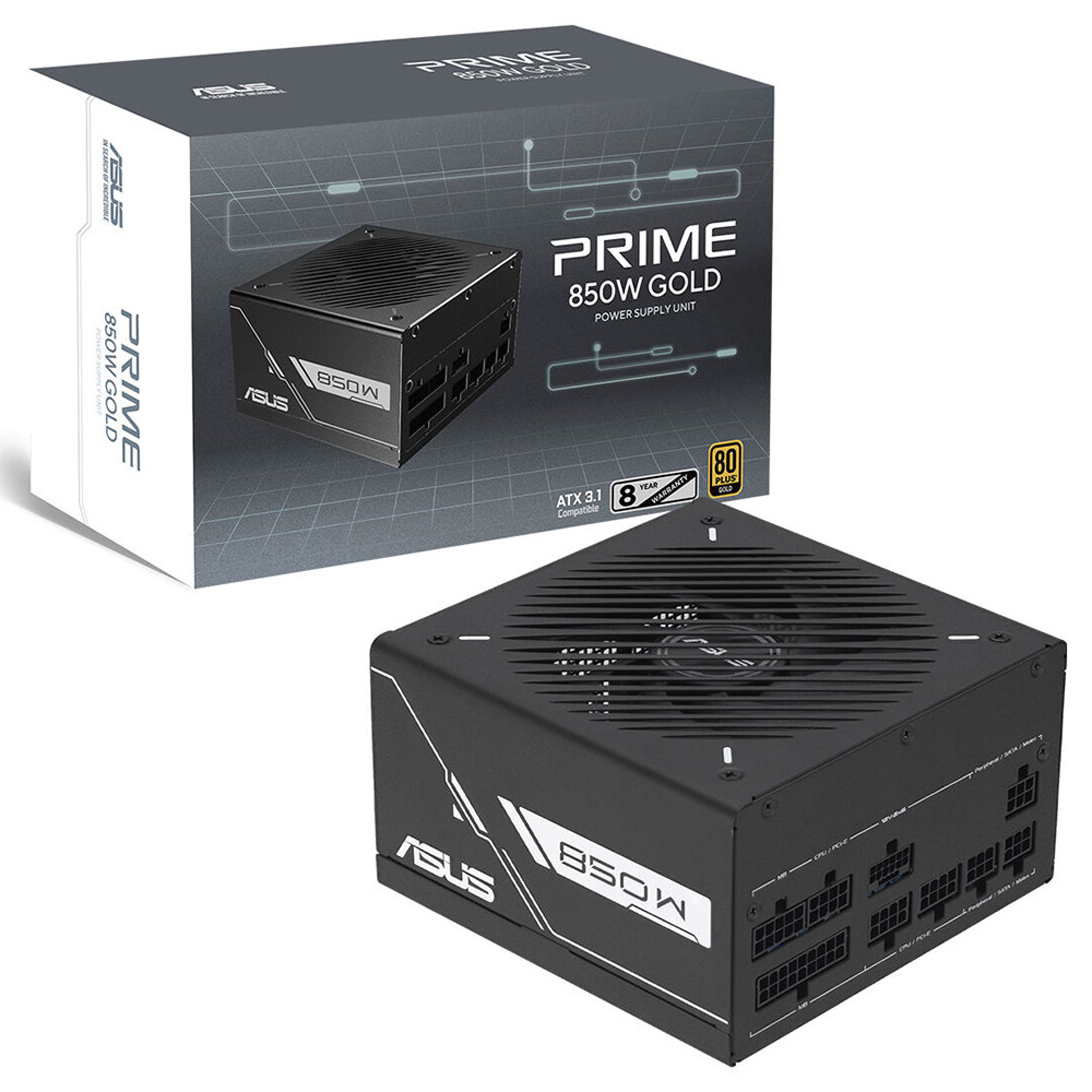 ASUS PRIME-850G 850W 80+Gold PCIe 5.1 Full Modüler ATX 3.1