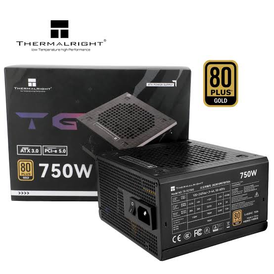 Thermalright TG750S 750W 80+ Gold [Non-Modular] PSU (Black)