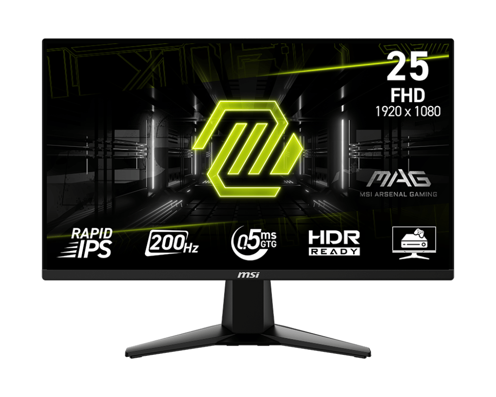 MSI MAG 255F E20 25in (1920 × 1080) 200Hz 0.5Ms, IPS Flat