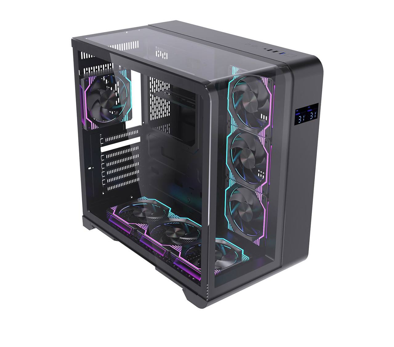 CASE MASS M14 7FAN ARGB Black