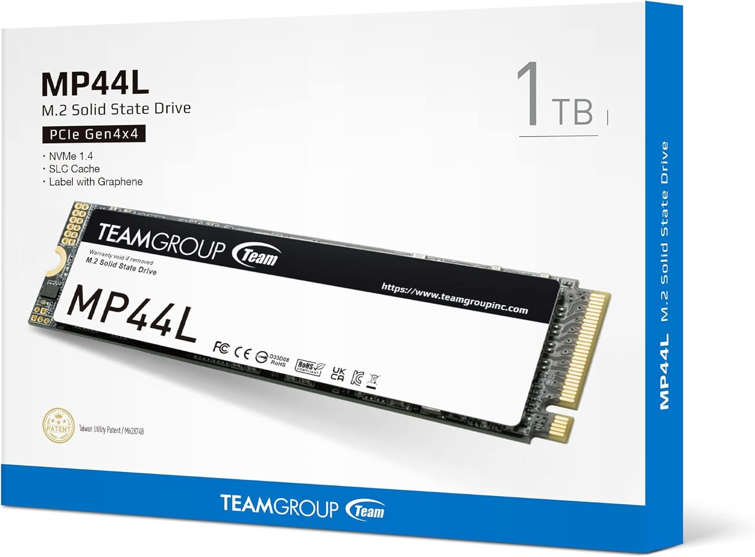 1TB TEAMGROUP MP44L M.2 PCIe 4.0 SSD 5000hz