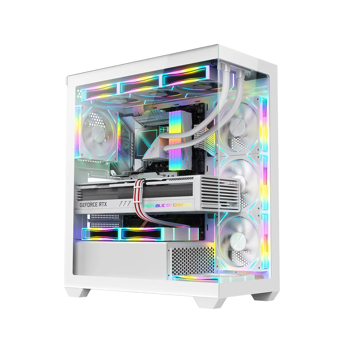 CASE RUIX Carnival 360A PLUS 4FAN ARGB White