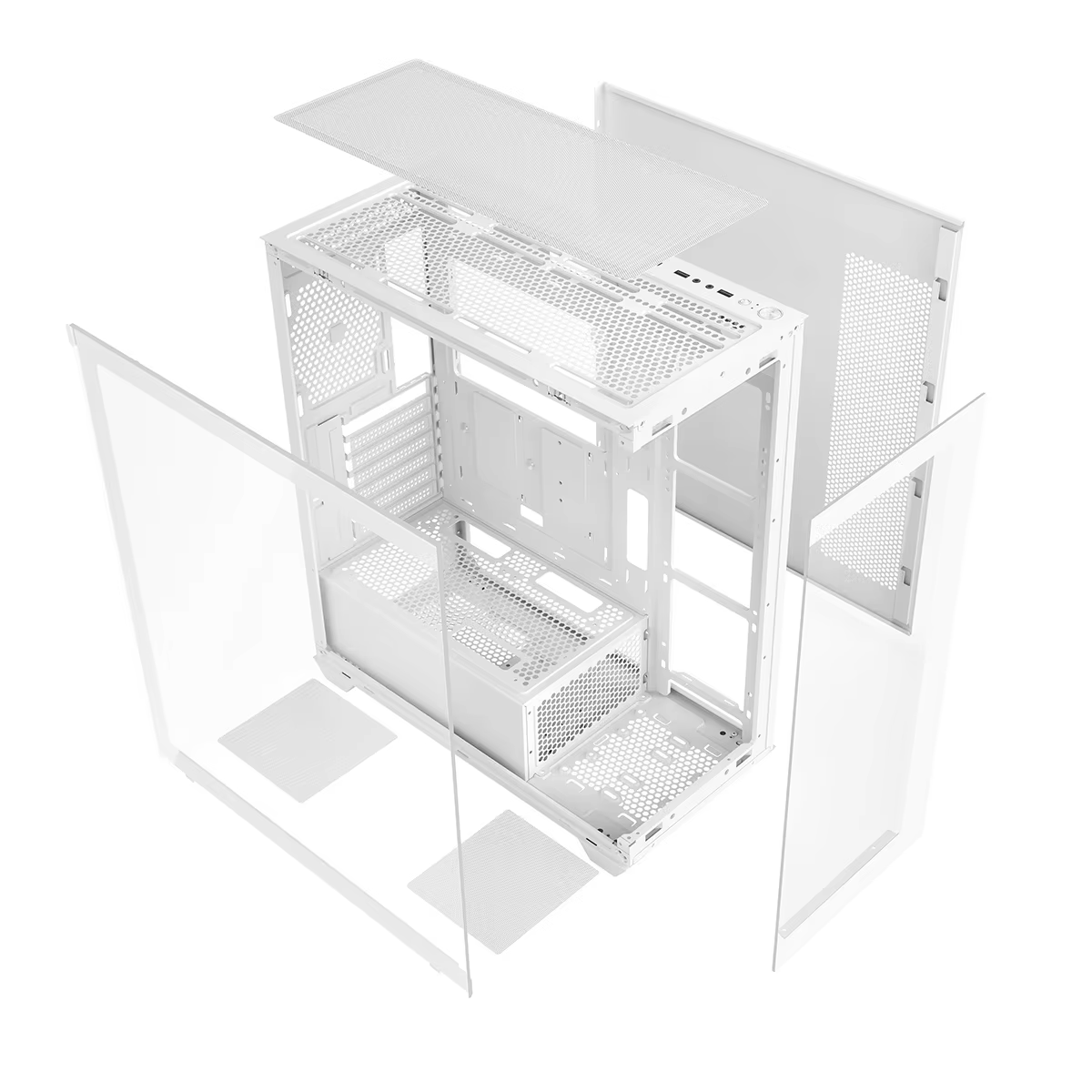 CASE RUIX Carnival 360A PLUS 4FAN ARGB White