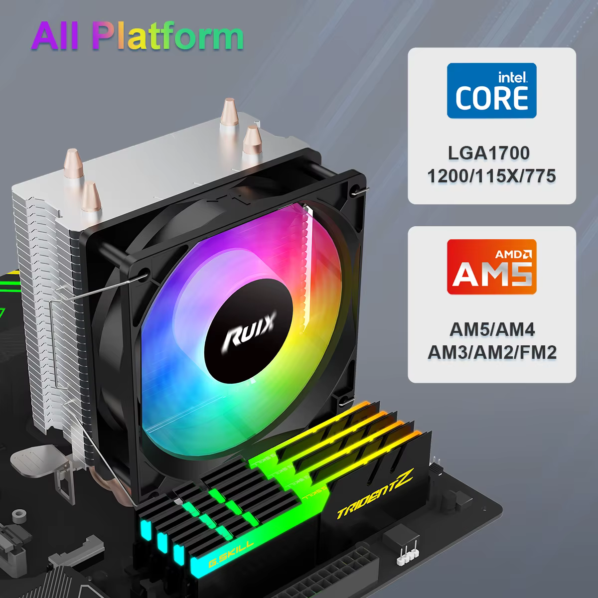 Ruix X2000 Pro CPU Cooler RGB