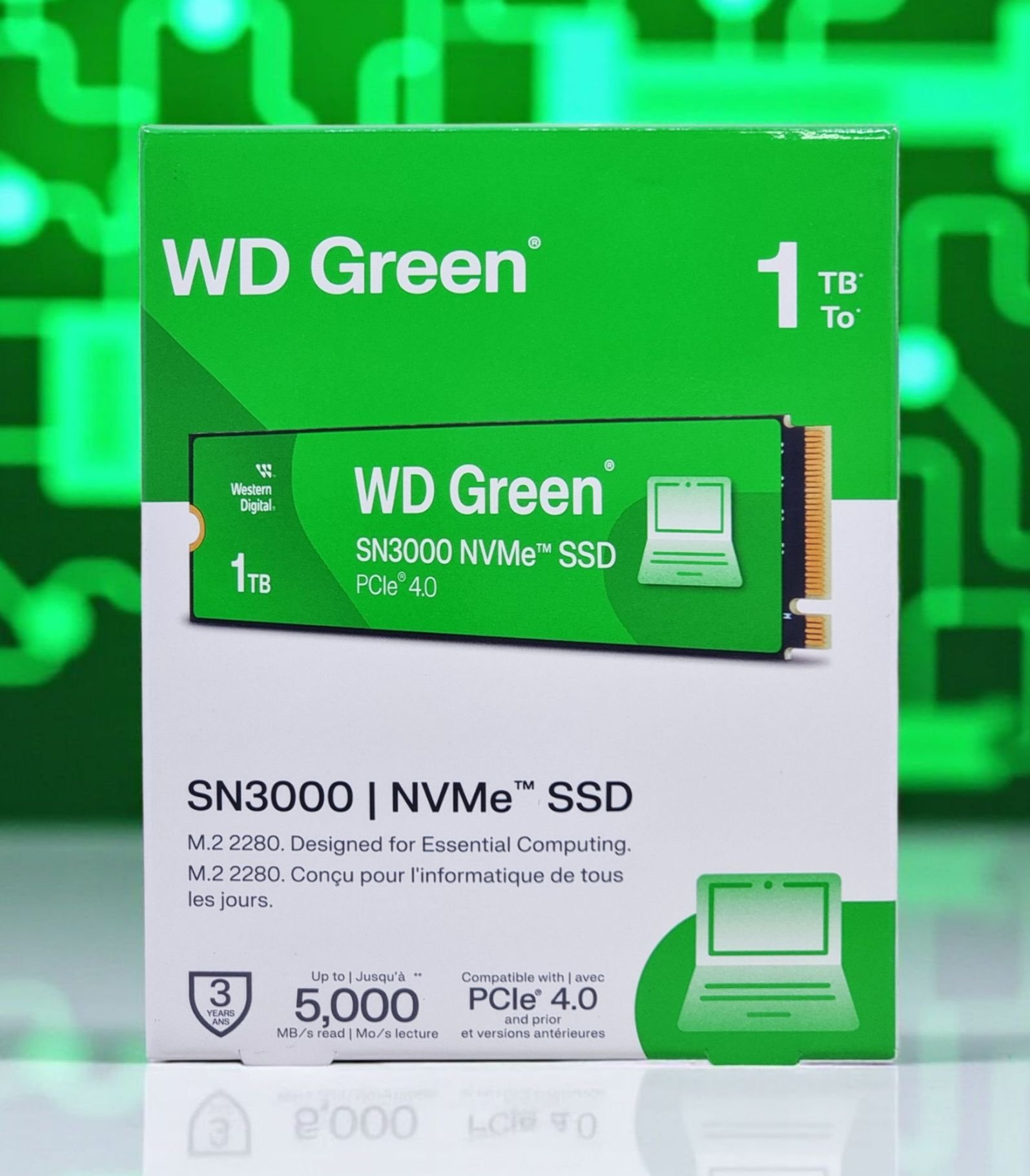WD Green 1TB SN3000 PCIe 4.0 NVMe